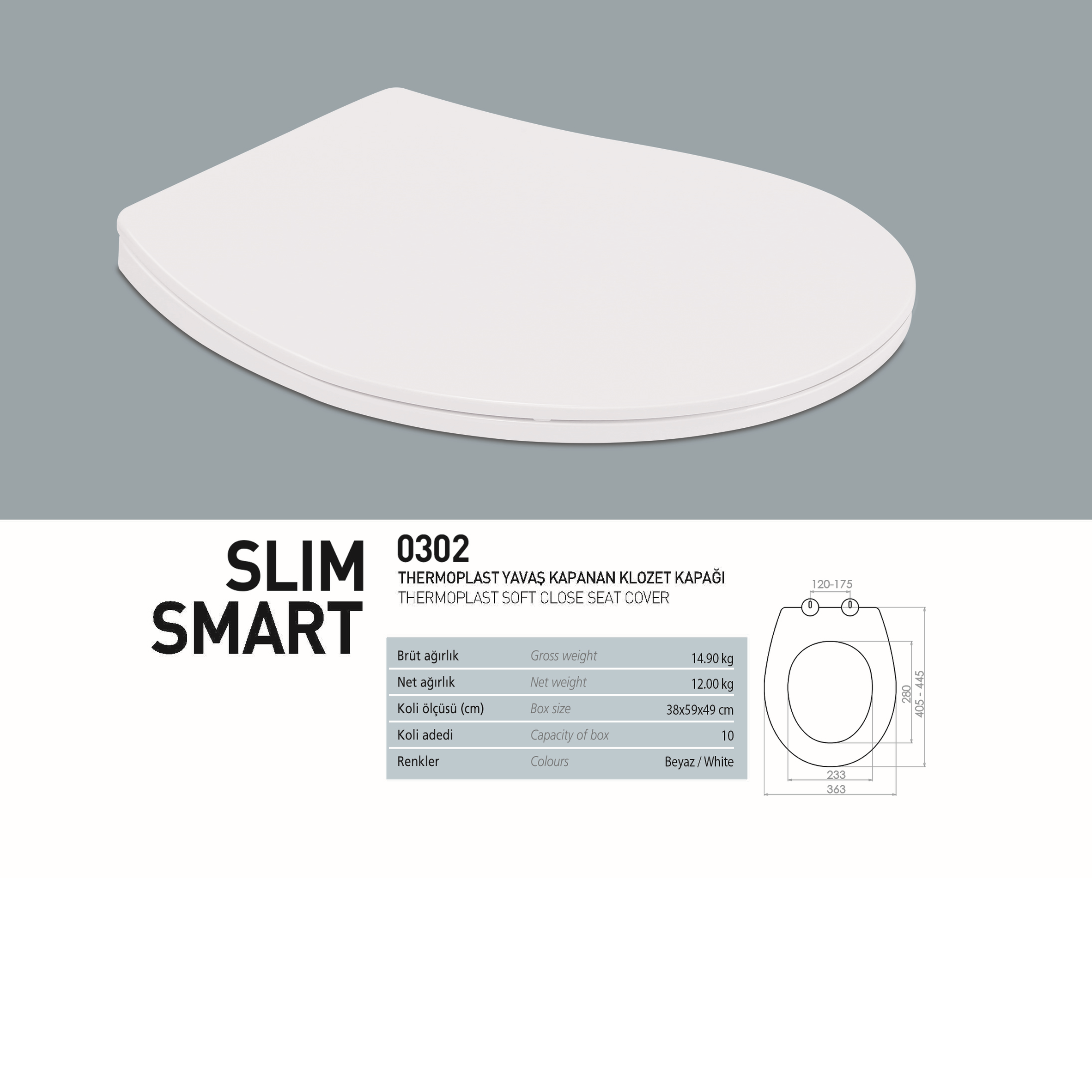 NKP SLIM SMART TERMOPLAST KLOZET KAPAK